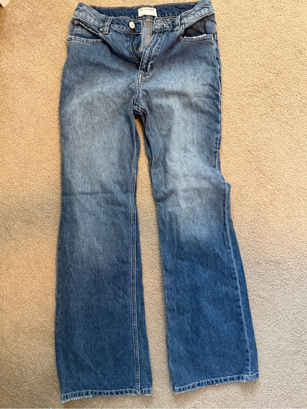 Free People Blue Flare Jeans